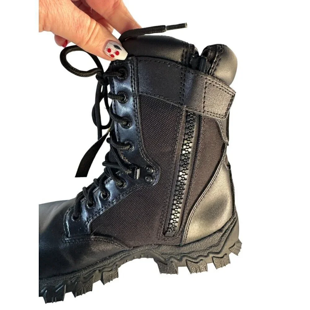 Rocky Alpha Force Zipper Composite Toe 8” Public Service Boots Men’s Sz 7M NWOB